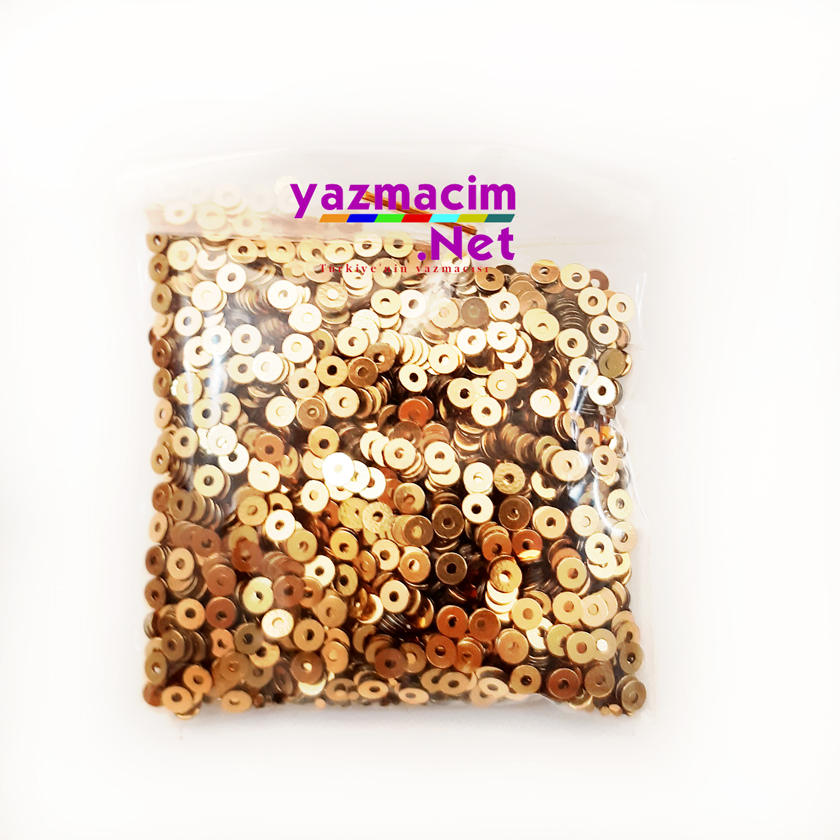 Plastik Bit Pul - Altın Sarı No:1