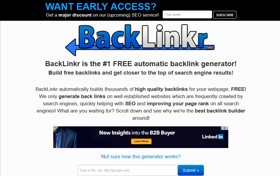 This free backlink generator and backlink booster tool can produce 2500 pages concerning your web site with backlinks inform back to your web site. Top 21 Sites For Free Backlinks Online 2017 Updating List Yeah Hub