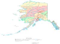 Alaska Printable Map Alaska Printable Map 857 