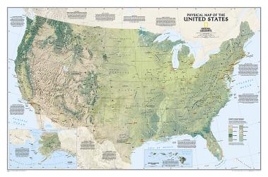 United States Elevation Map 2030643M 