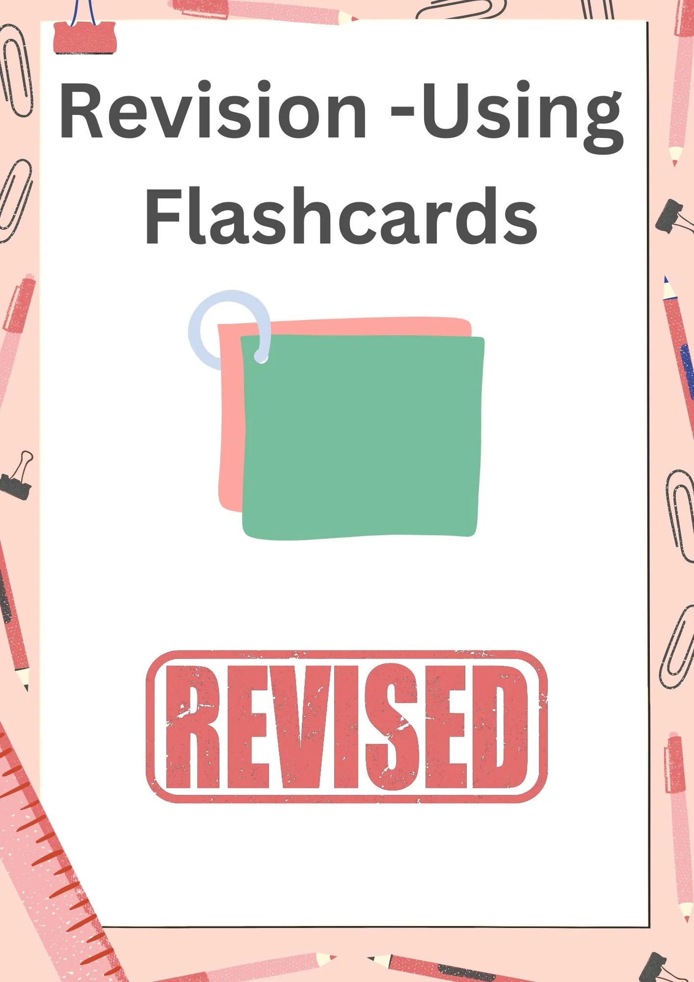 Revision Using Flashcards Tutorial Assembly Youcantknoweverything
