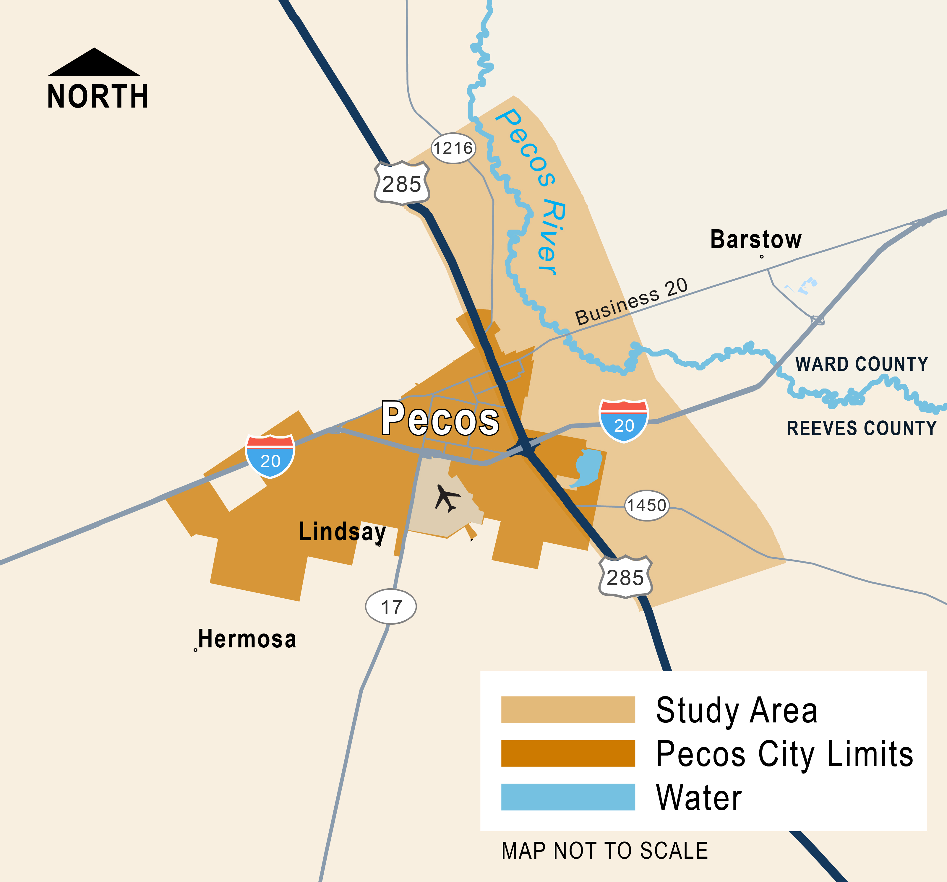 TxDOT To Offer Virtual Meeting On Pecos Relief Route Study Yourbasin Pecos Project Location Map 