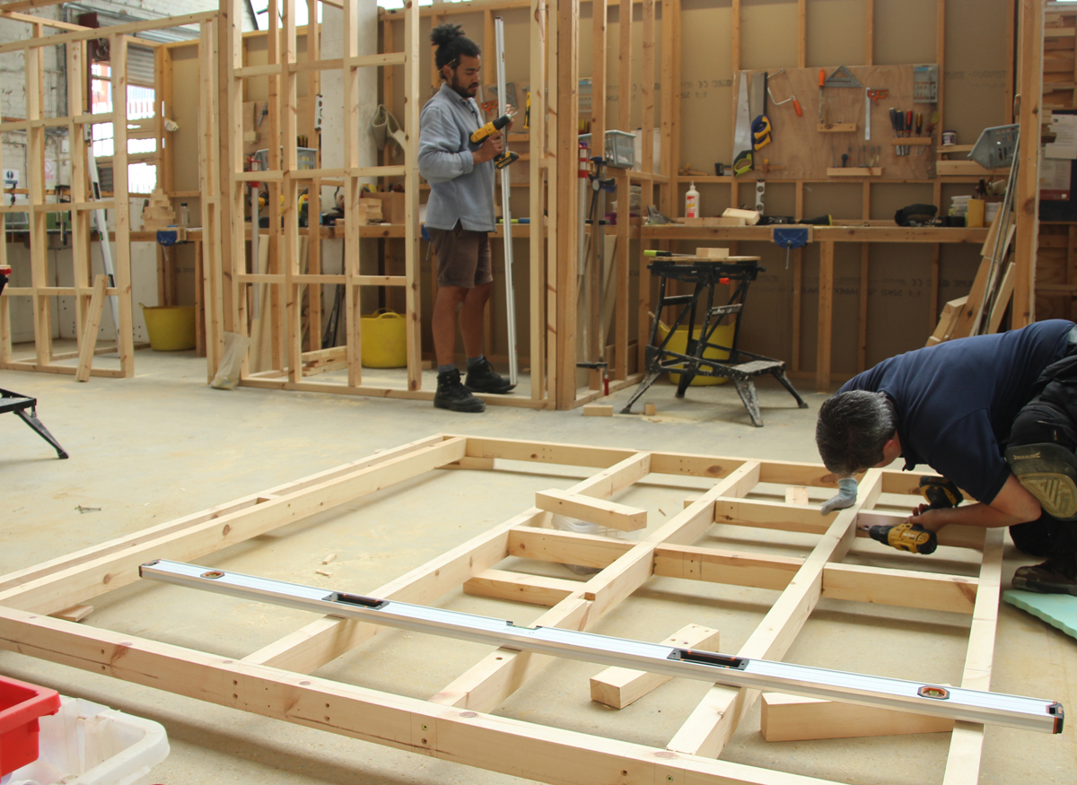 Building a stud partition