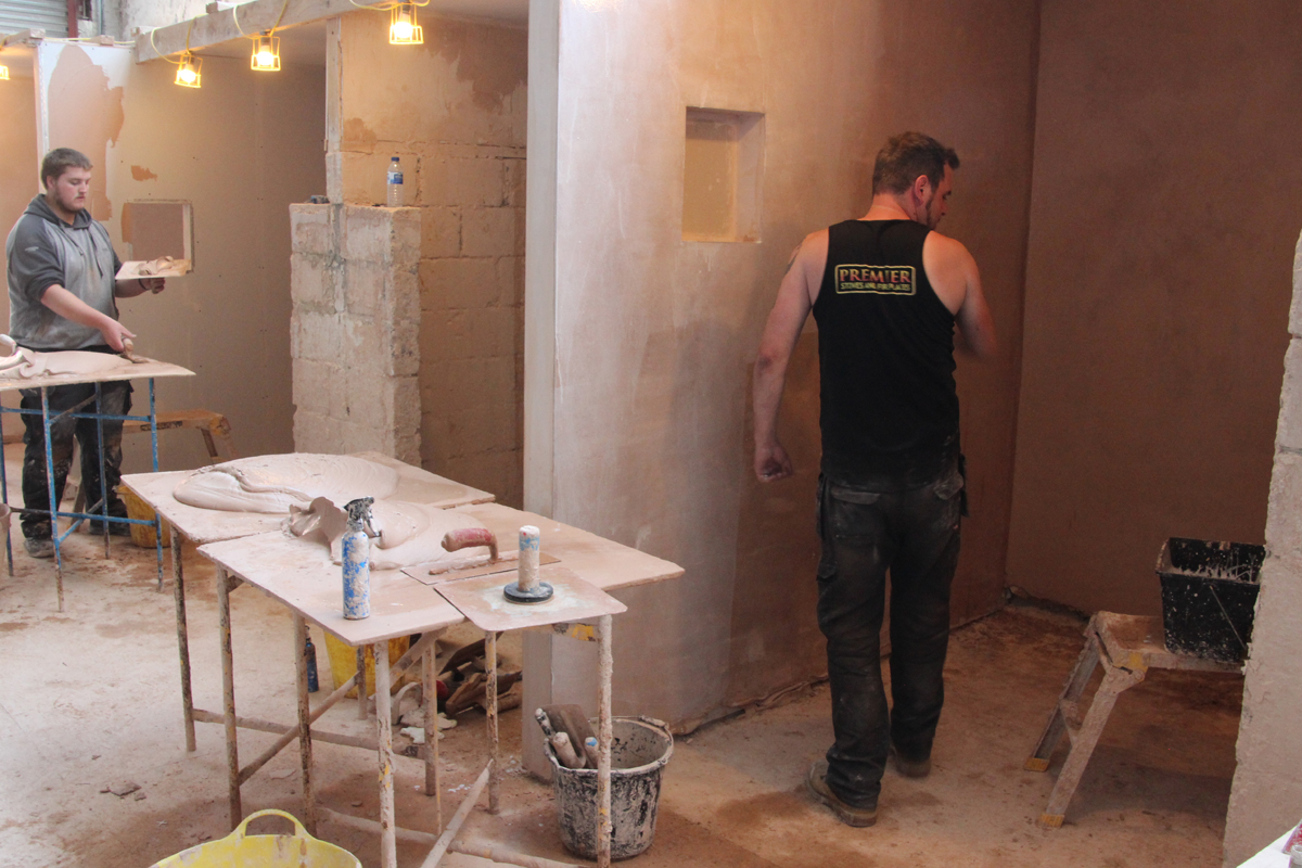 Learning how to plaster