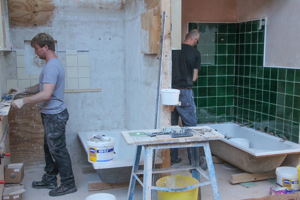 Tiling kitchens and bathrooms