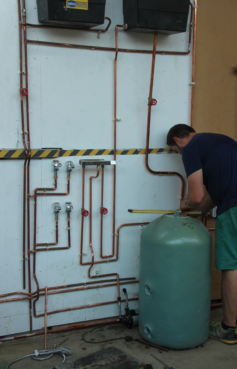 Plumbing in hot water cylinder