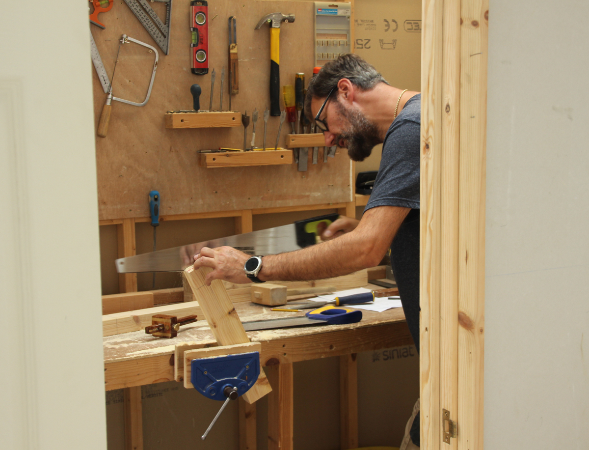 Learning carpentry skills
