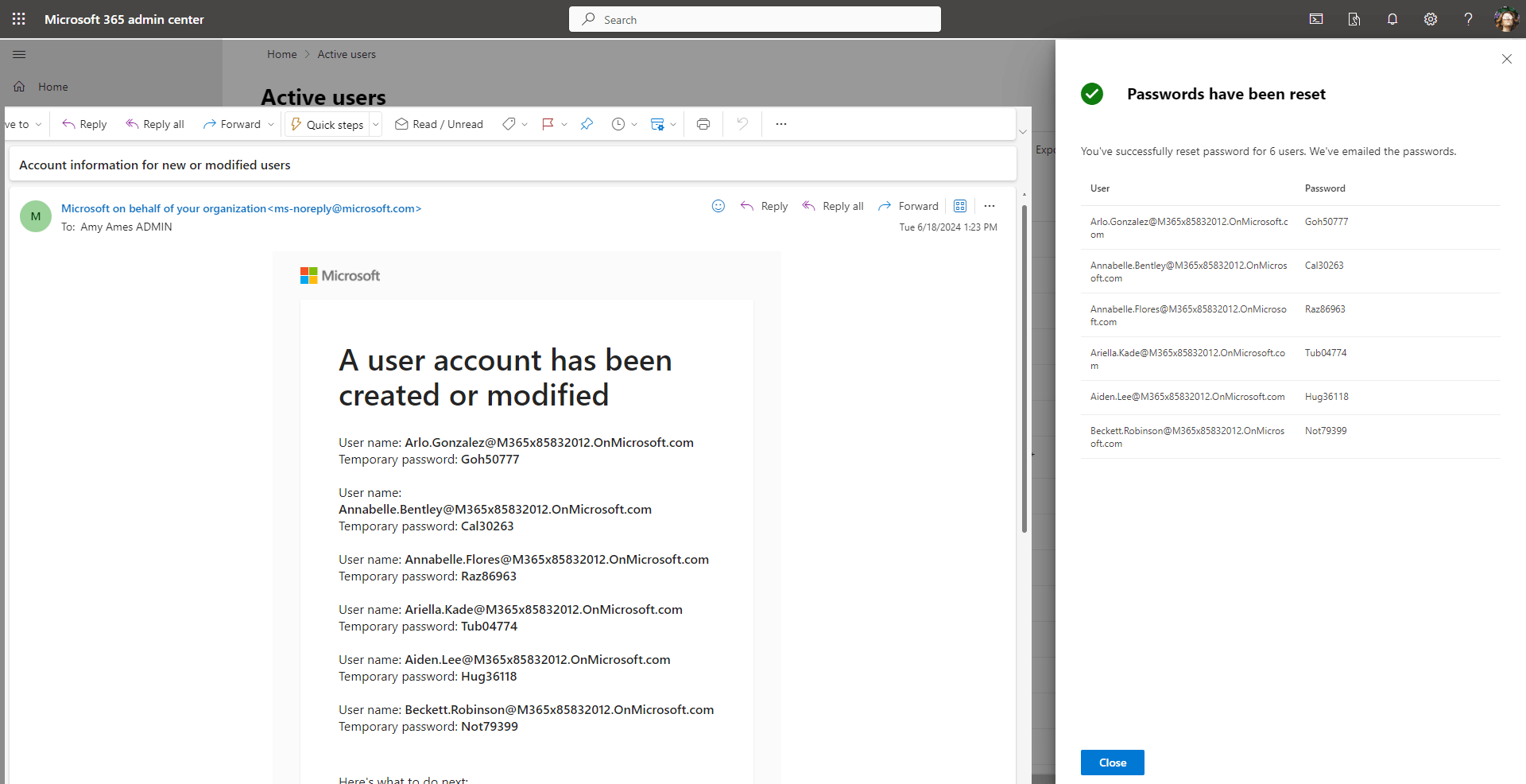How to quickly reset office 365 passwords in bulk
