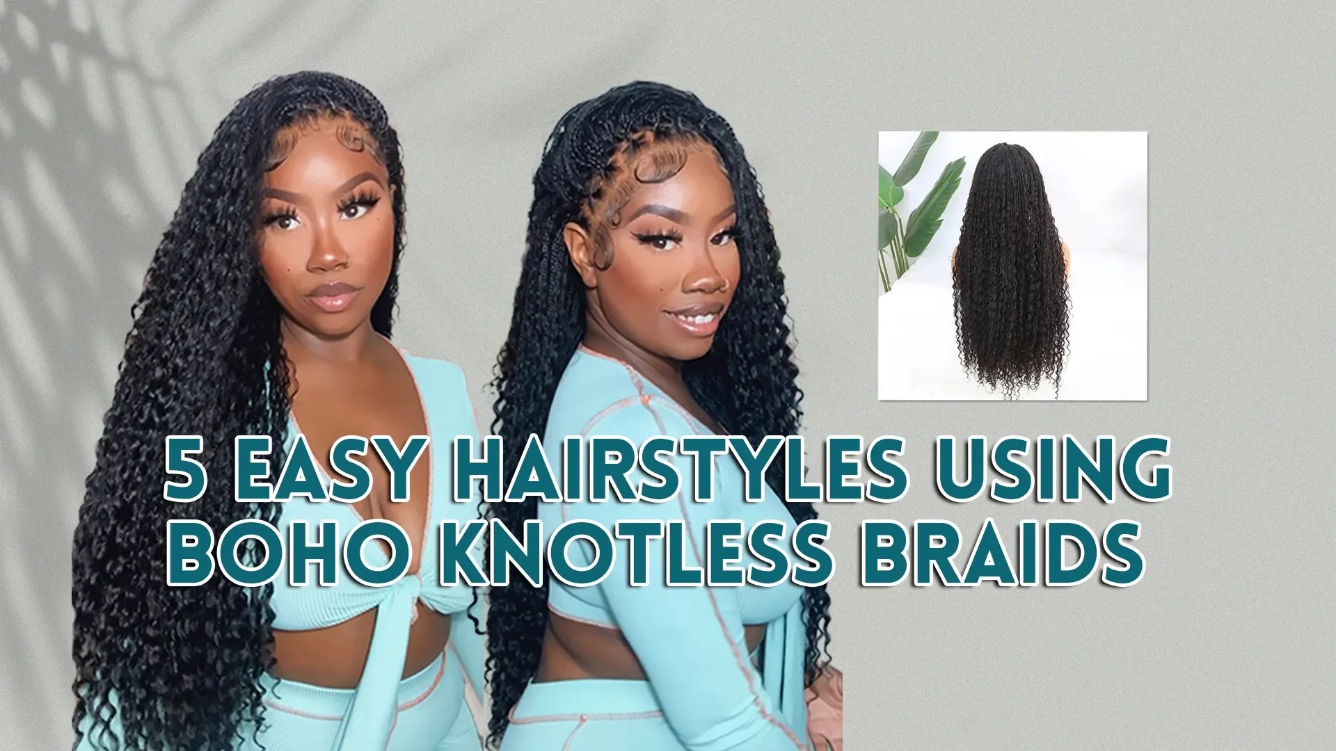 5 Easy Hairstyles Using Boho Knotless Braids Ywigs
