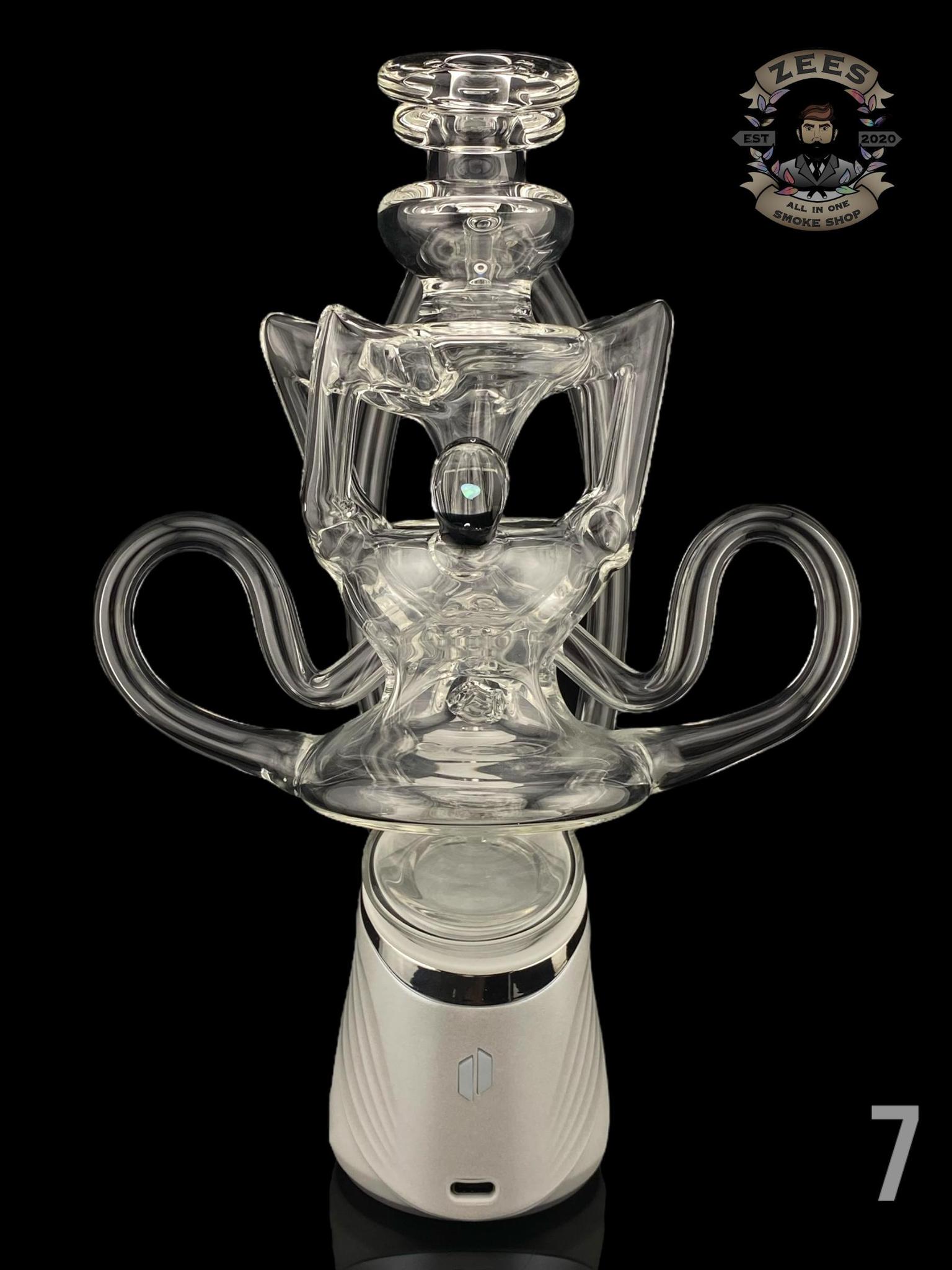 JF GLASS: QUAD RECYCLER PUFFCO PEAK ATTACHMENT – ALL IN ONE