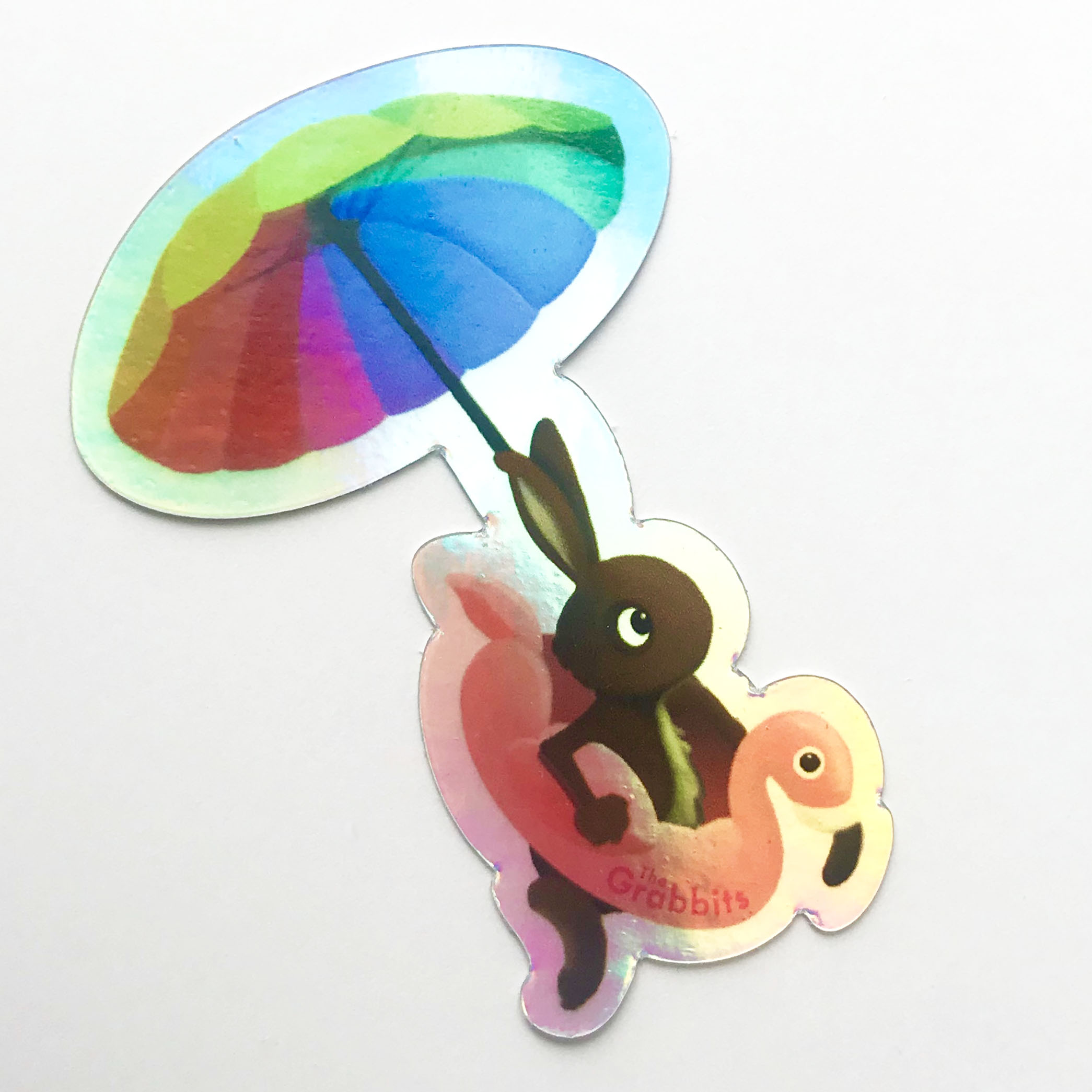flamingoist holographic sticker