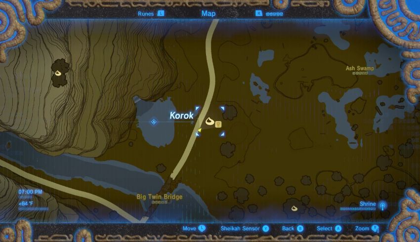 photo Botw Korok Seeds Map Dueling Peaks dueling peaks korok seed locations