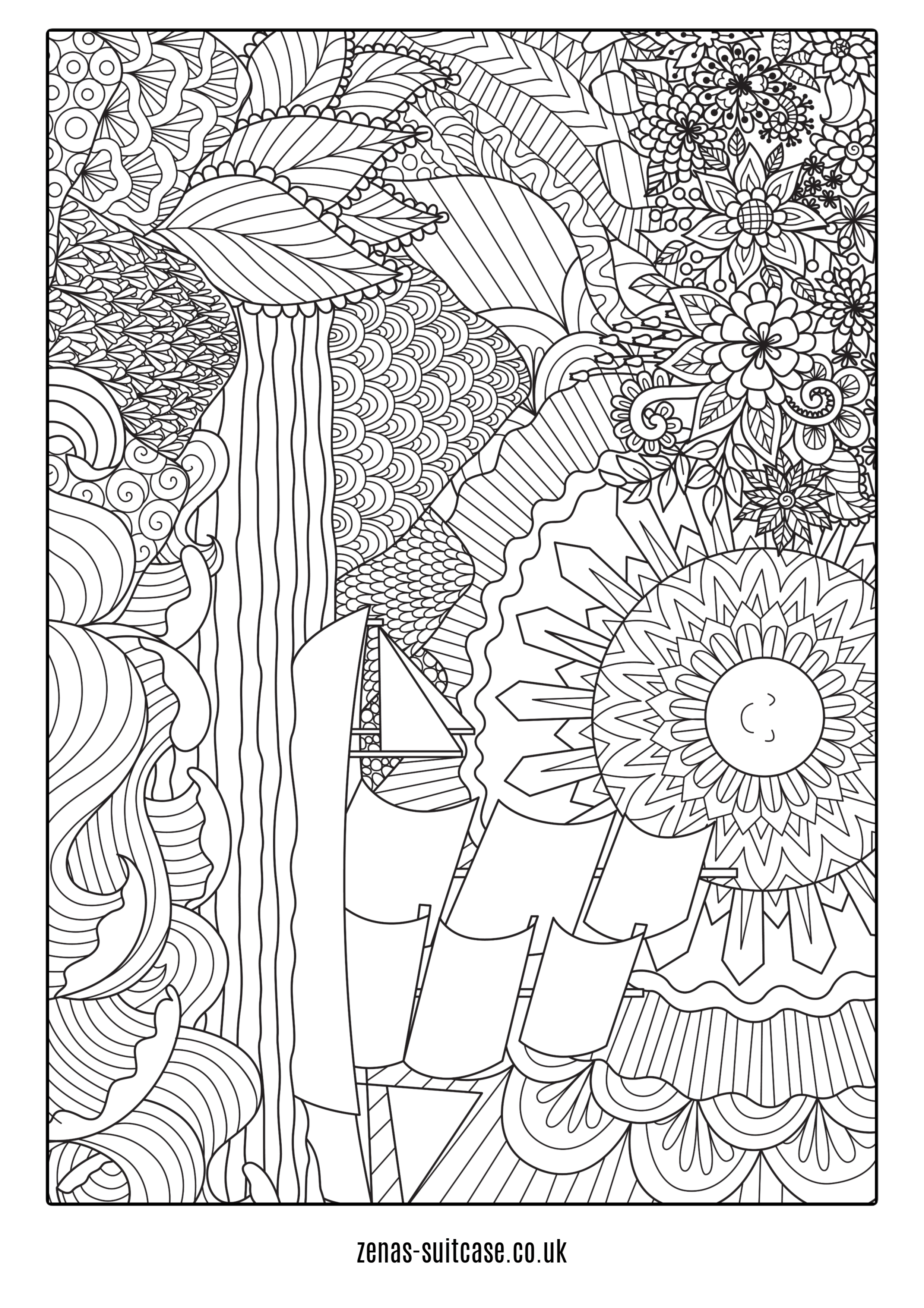 free ocean under the sea colouring pages