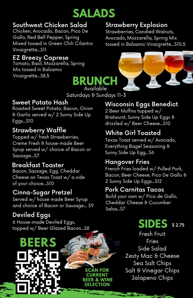 Taproom Menu - Beautiful Ocean Texture - 8K