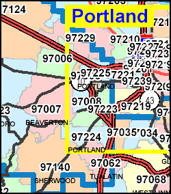 Oregon Zip Codes - Premium Dark Illustration Gallery - Full HD