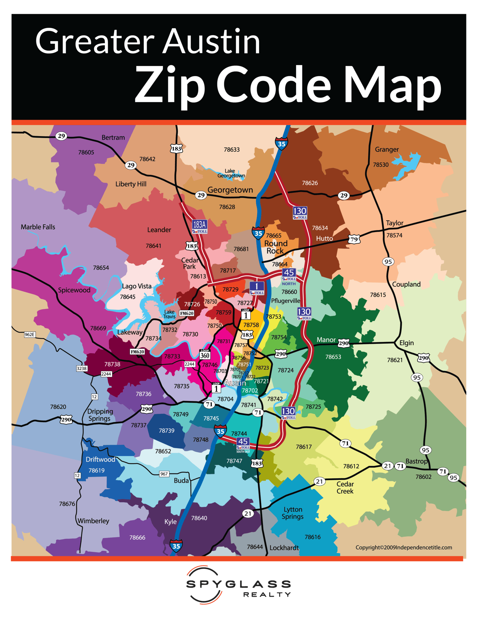 Austin Zip Code Map 2024 Zip Code Mapped Austin Zip Code Map 