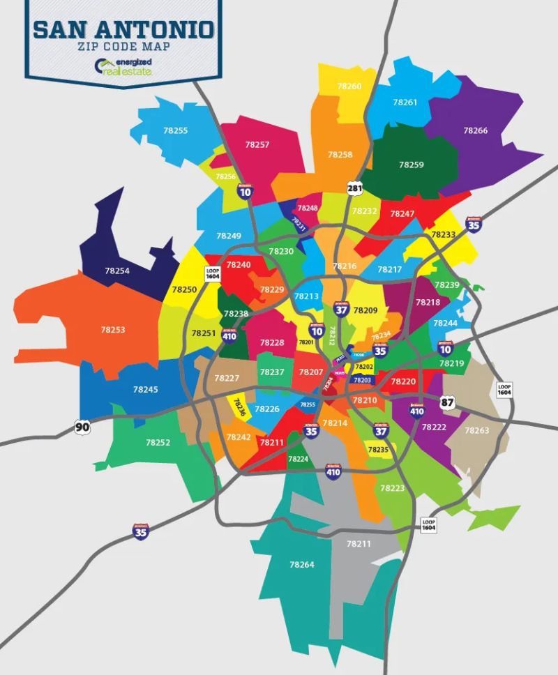 San Antonio Tx Zip Code Map 59 Zip Codes Us Map Guide - Premium Nature Background Gallery - Retina