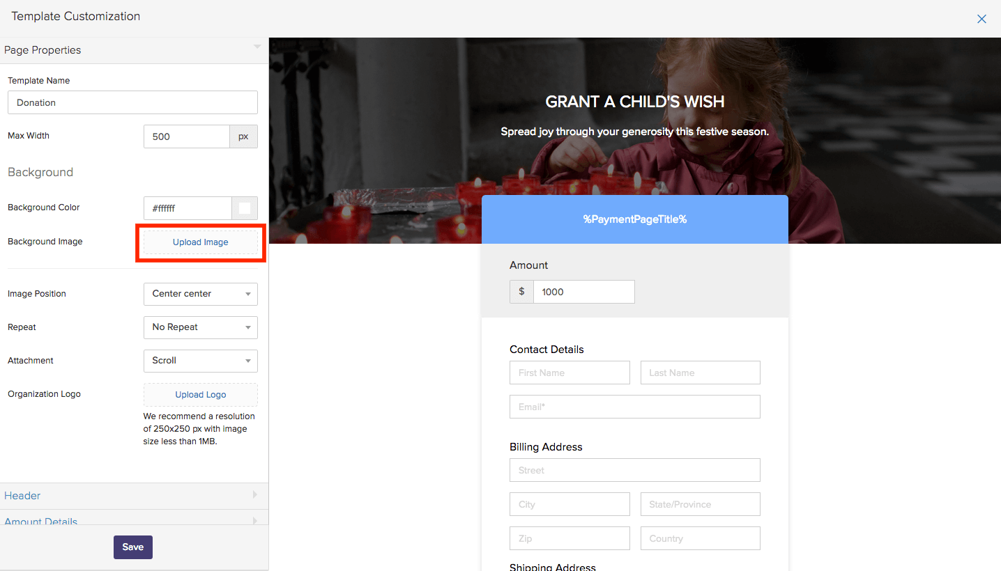 How to change the background of a photo in photoshop · step 1: Changing Background Color And Image Zoho Checkout