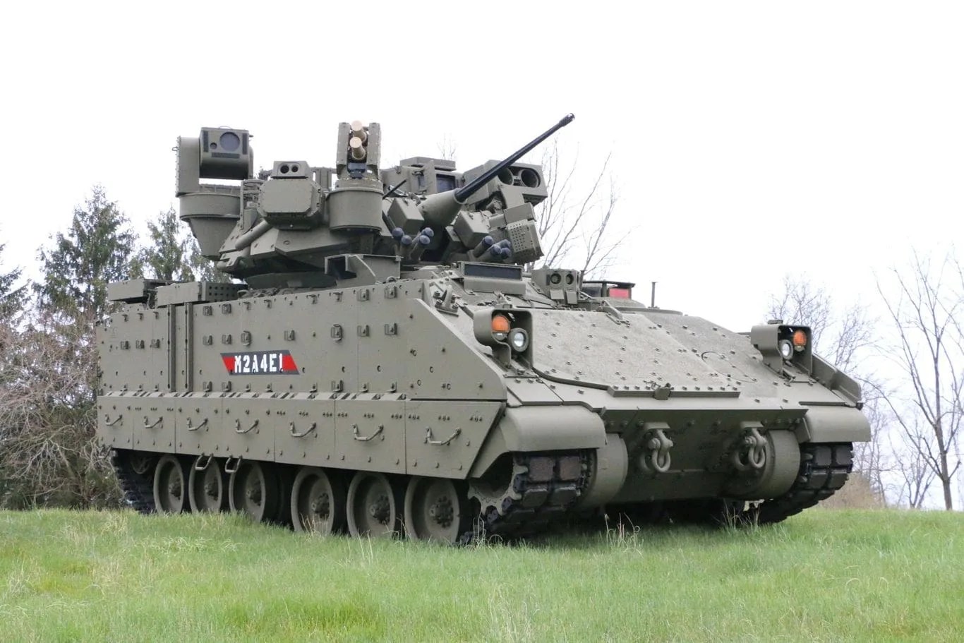 The U.S. Army unveiled the M2A4E1 combat vehicle equipped