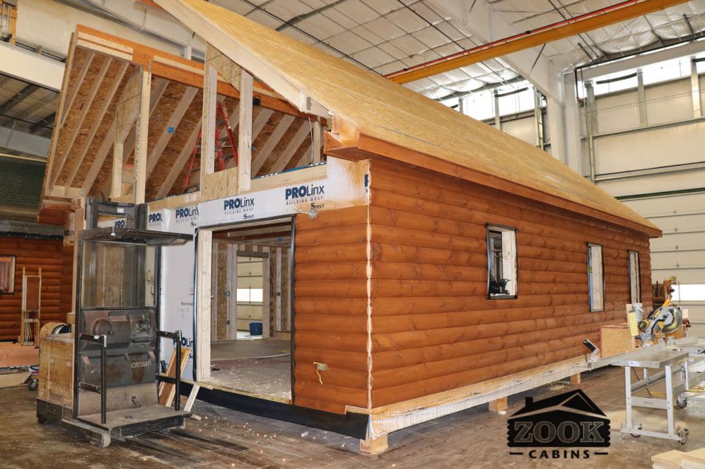 Blending the benefits of a prefab, a log cabin and a mobile home, zook cabins, built by the amish in pennsylvania, offers several different . Lovely Chalet Cabin | Amish Built | Zook Cabins