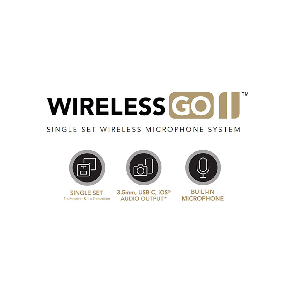 【美品】RODE Wireless GO II single RØDE Wireless Go II Single Ultra-Compact Dual-Channel