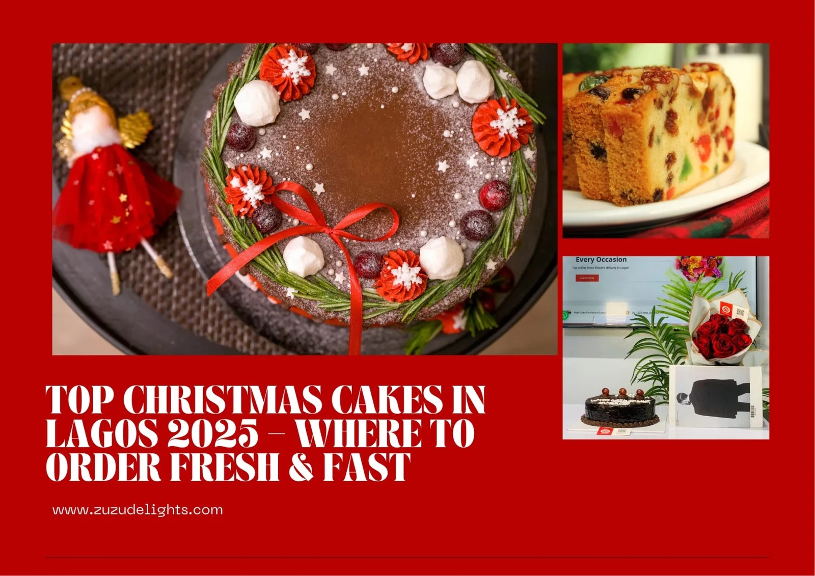 Top Christmas Cakes in Lagos 2025