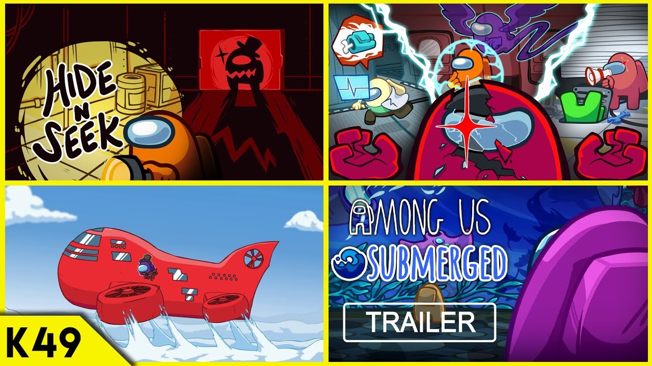 Among Us All New Updates Trailers Hide Seek Roles New Maps 102 