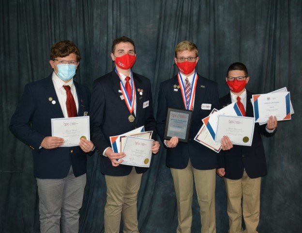 Students - Garrett Morrell, Hunter Smith, Daniel Zimmerman, Max Garn