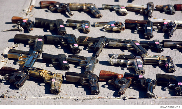 Tráfico hormiga de armas de Estados Unidos a México no cesa
