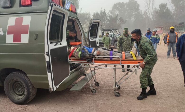 Trabajadores del Aeropuerto Felipe Ángeles sufren accidente