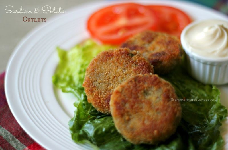 Sardine Potato Cutlets Ruchik Randhap Cutlets Recipes Potato - Mobile Ocean Patterns for Desktop