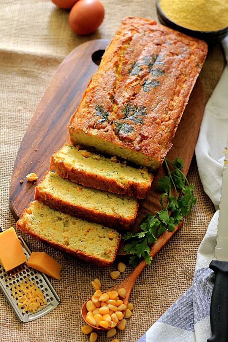 Zucchini Cornbread Savory Cornbread Ruchik Randhap - Best Minimal Backgrounds in High Resolution