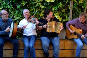 An Evening with Kellys Heroes folk band. Wythall, Birmingham