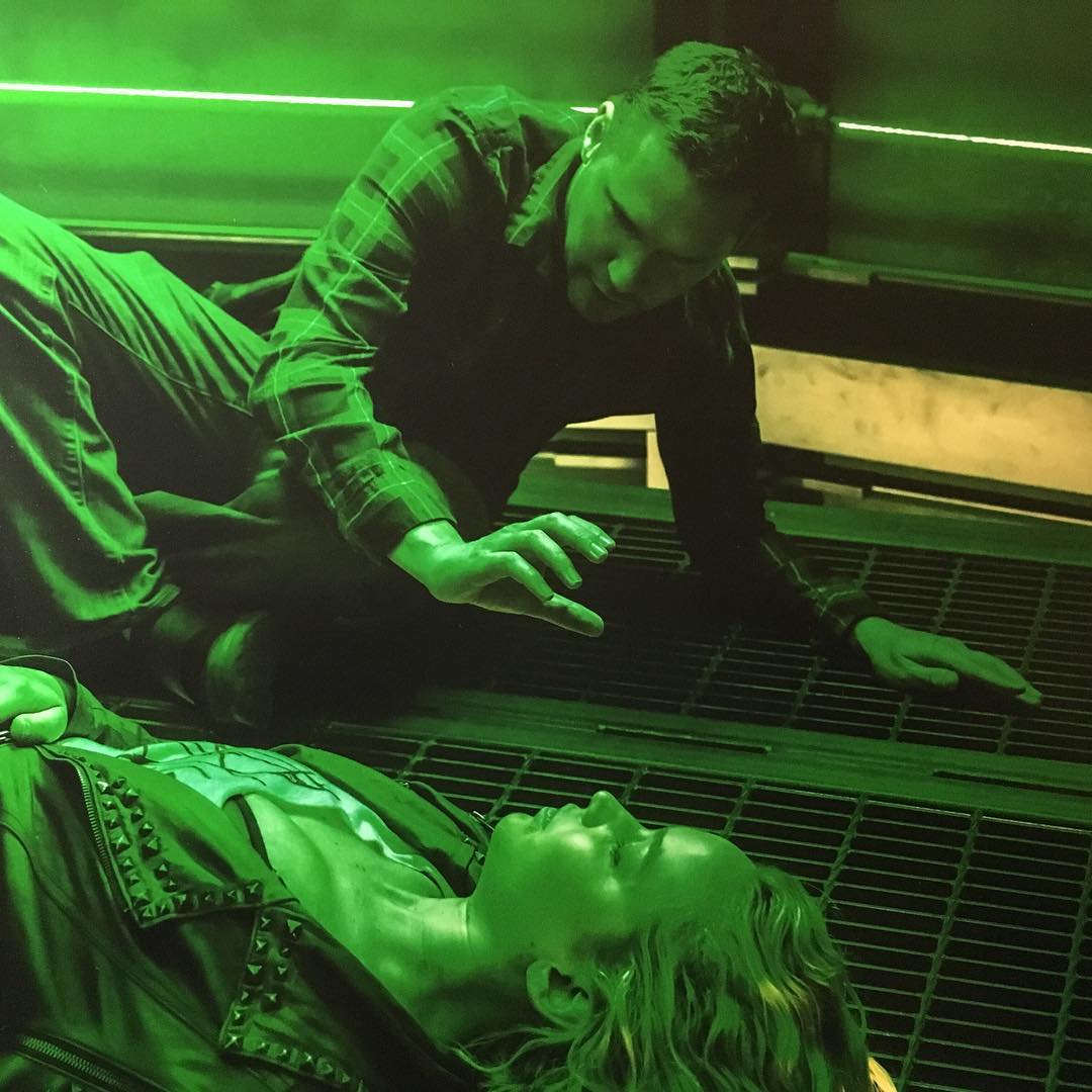 Apocalypse (On Set) - Singer and Lawrence