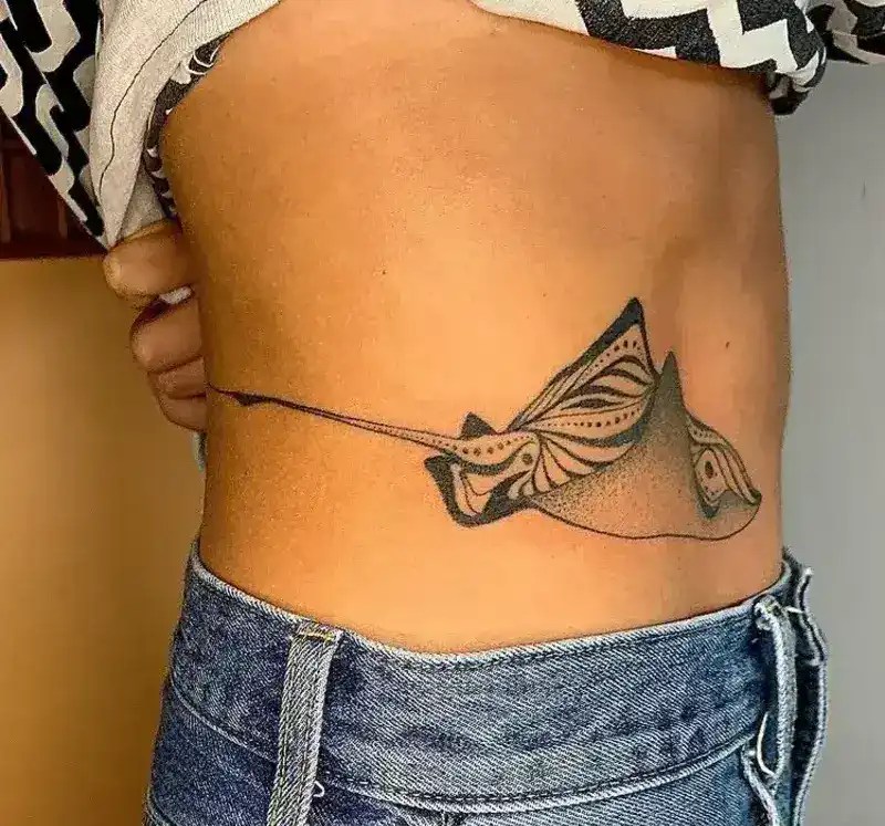 Stingray tattoo