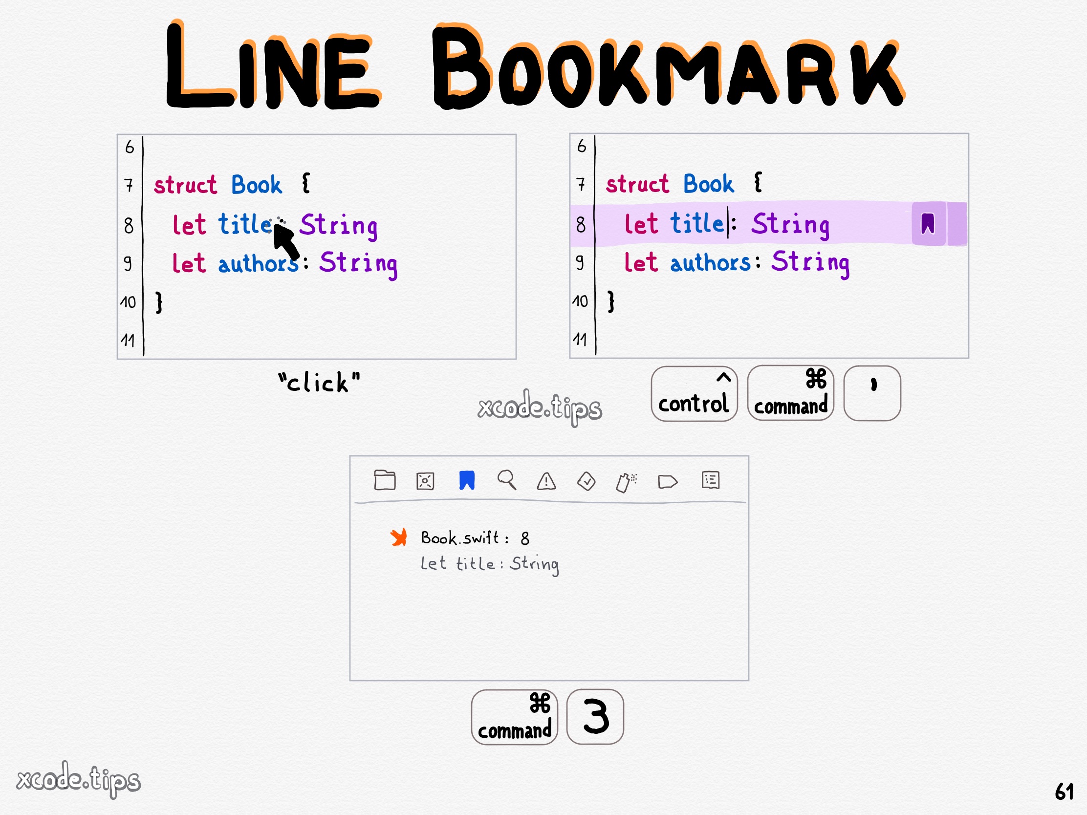 Line Bookmark | Xcode Tips