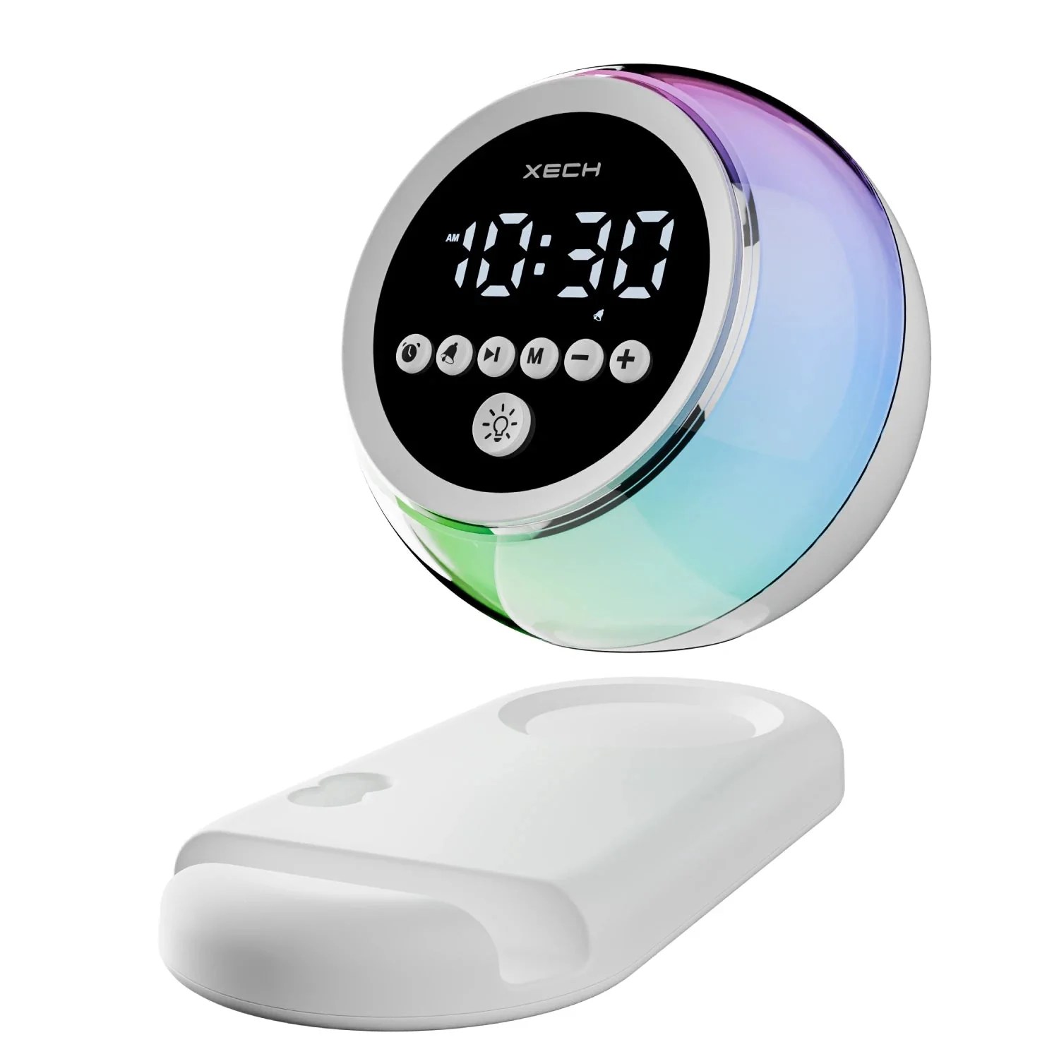 Alarm Clock For Students And Heavy Sleepers Clock Speaker With Rgb