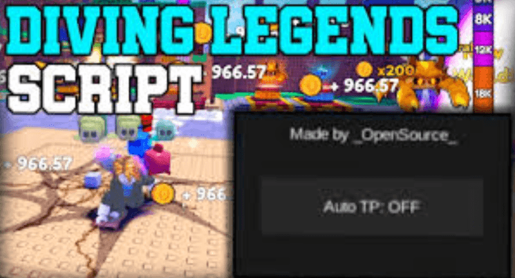 Diving Legends Auto TP Script Keyless