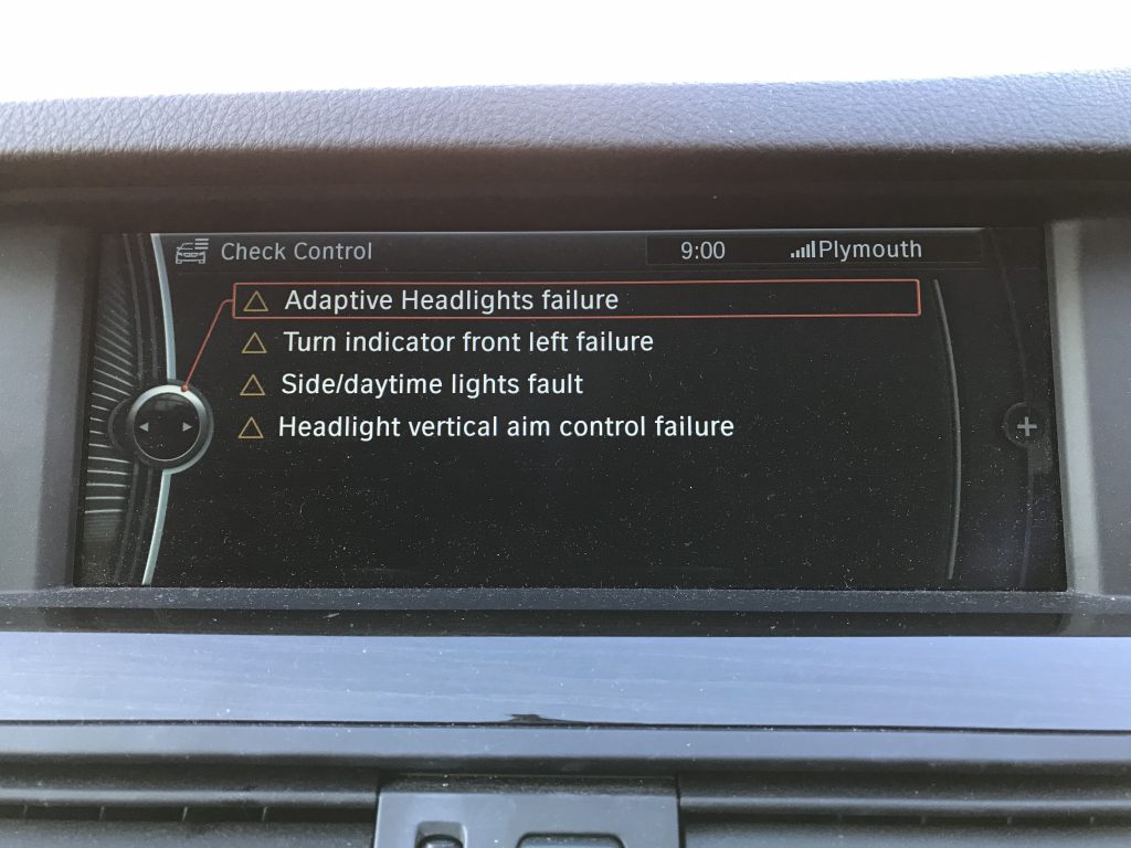 Side daytime light fault bmw