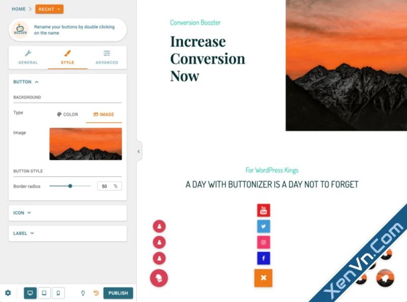 Buttonizer Smart Floating Action Button Premium For Wordpress - Download Modern Gradient Illustration | 4K