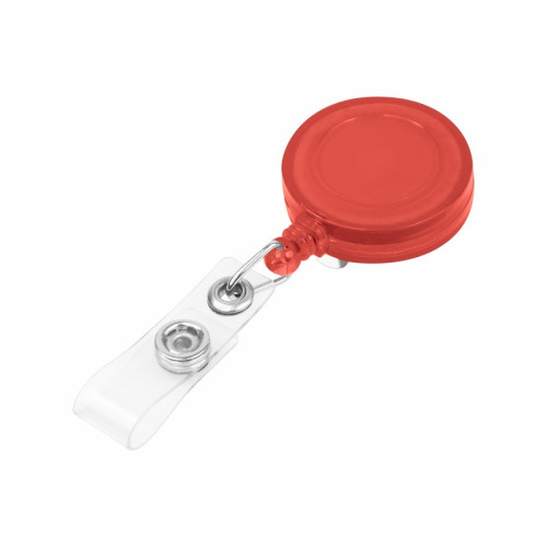 PORTAGAFETE PORTAGAFETE RETRACTIL ROJO TRANSLUCIDO PRO 027 R ROJO TRASLUCIDO (PRO027R – PLASTICO – ARTICULO PROMOCIONAL)