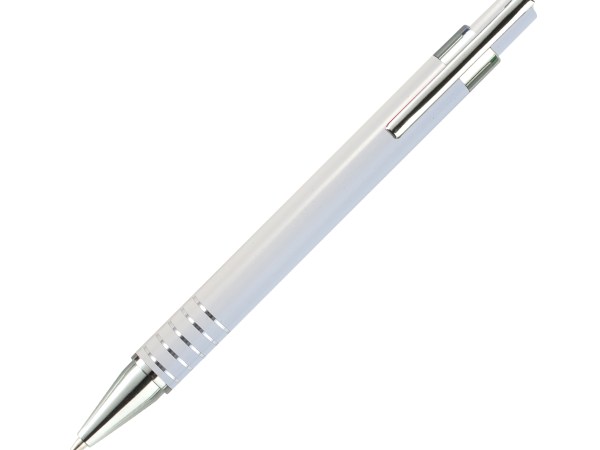 BOLÍGRAFO TREVIGLIO BLANCO BL-164B ( BL-164 / BL164 / TINTA AZUL,BOLÍGRAFOS )