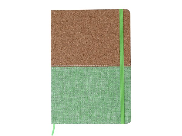 LIBRETA CORCHO BI TONO VERDE CLARO LB-062V ( LB-062 / LB062 / LIBRETAS )