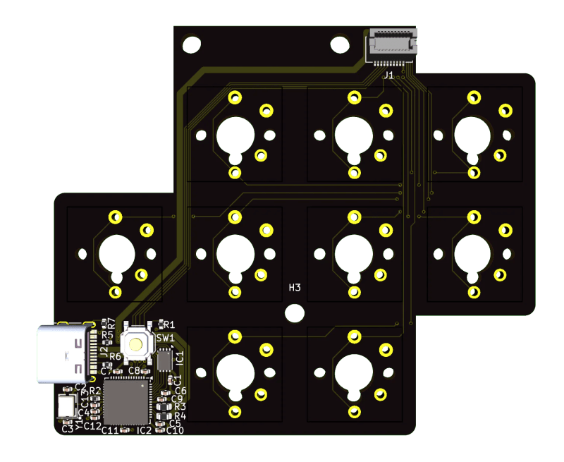 Picotracker Debug Pcb Xiphonics - Stunning Dark Photo - High Resolution