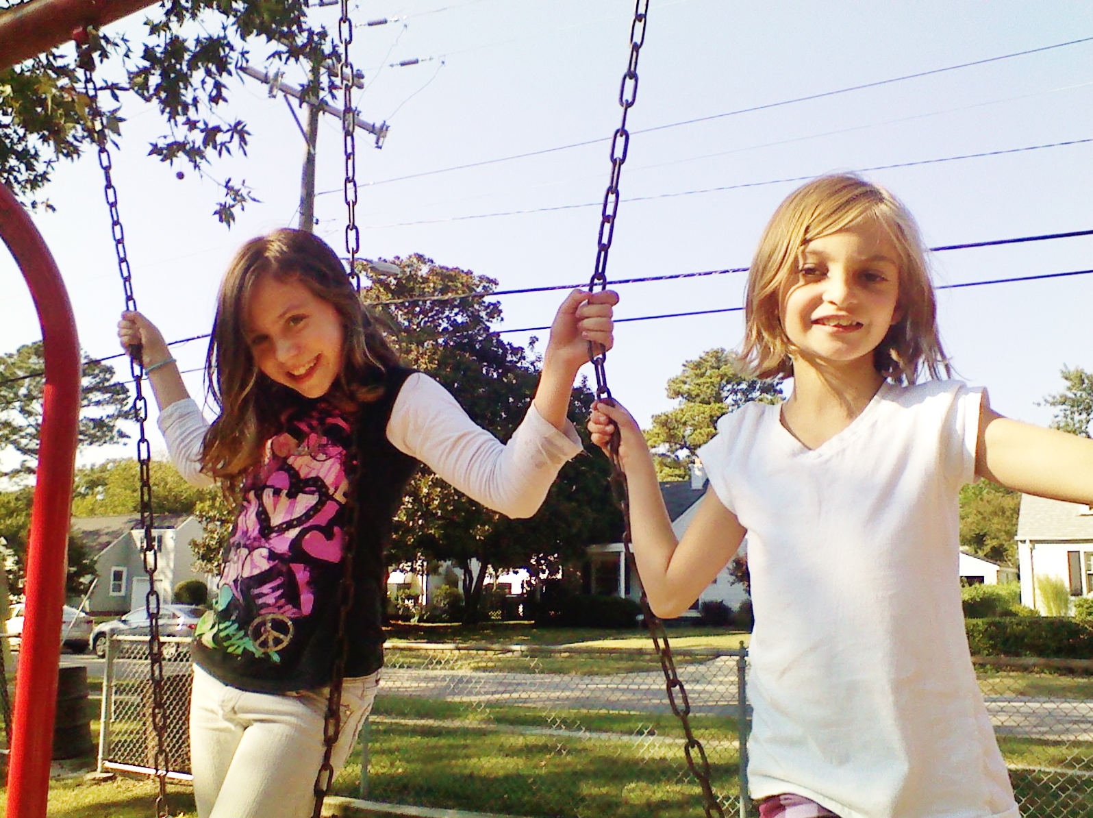 The adorable girls Krysta gets to nanny.