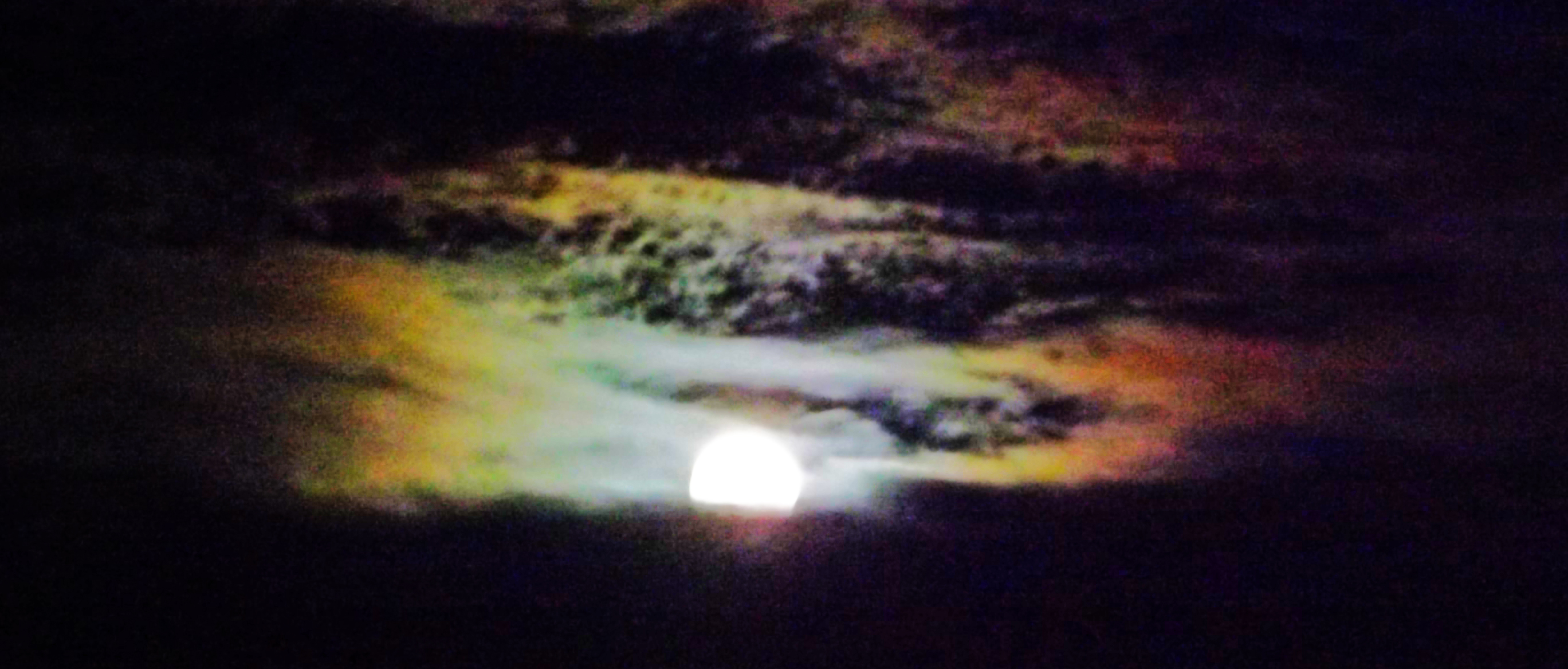 The rare moon rainbow.