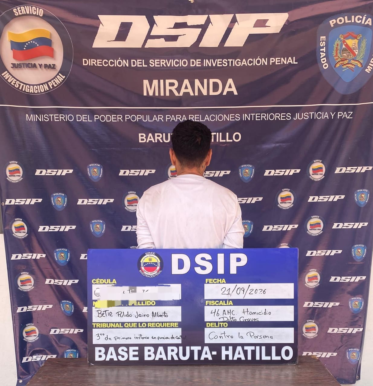 Policía de Miranda captura a solicitado tras agredir a un ciudadano en Baruta