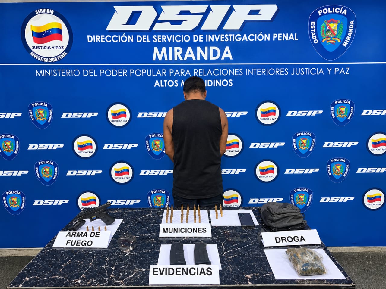 Capturan a «El Chino Wuey» con droga y municiones de fusil en Petare