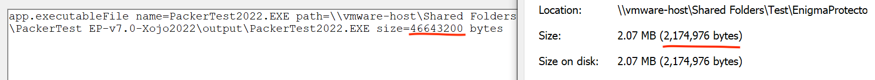 Change payload or file after packing?