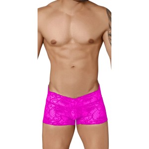 Alluring men's pink color boxer briefs- front